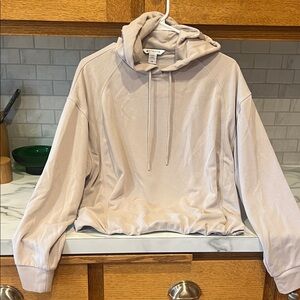 Athleta Cream Hoodie Sweatshirt